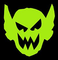 Necromolds monster head logo.