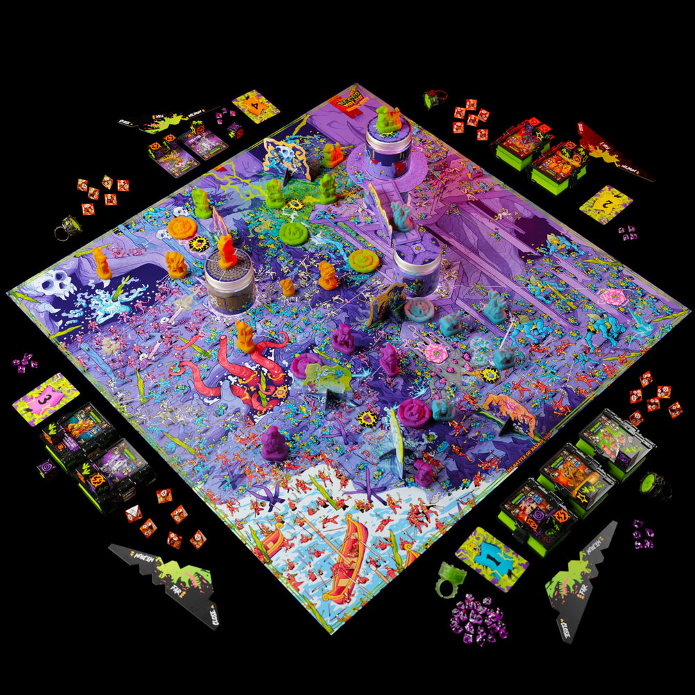 
                  
                    Big battle map set being used in a 4 player game of Necromolds
                  
                