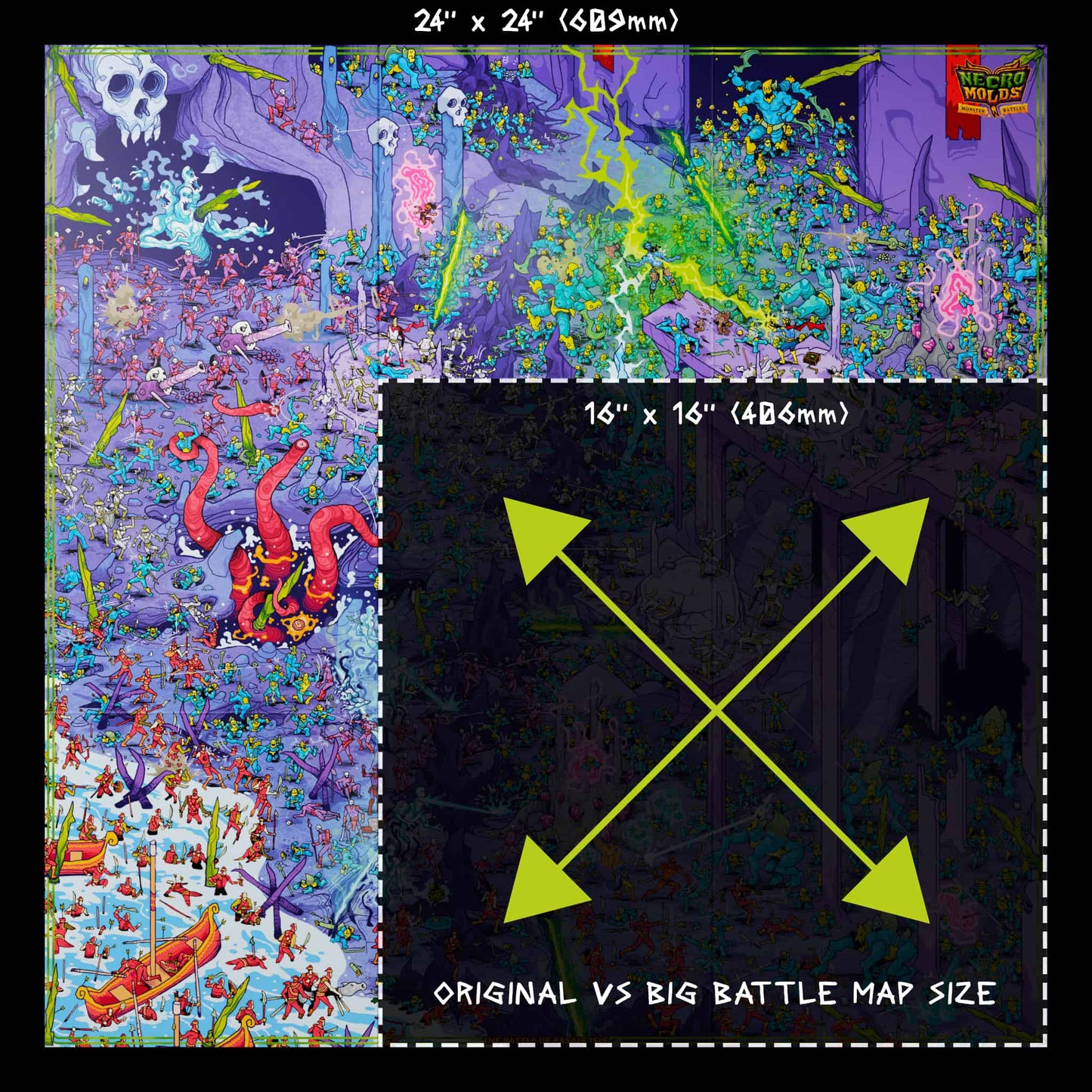
                  
                    Comparing the original battle map size to the big battle map size
                  
                
