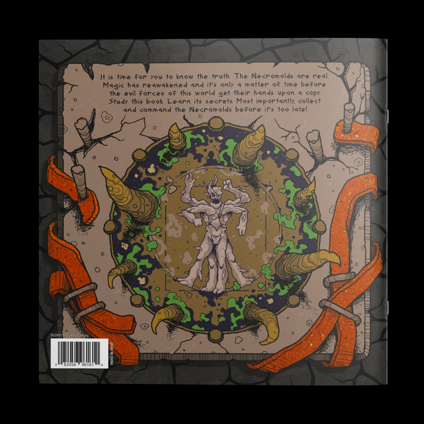 
                  
                    Back cover featuring illustration of a Blood Mump.
                  
                