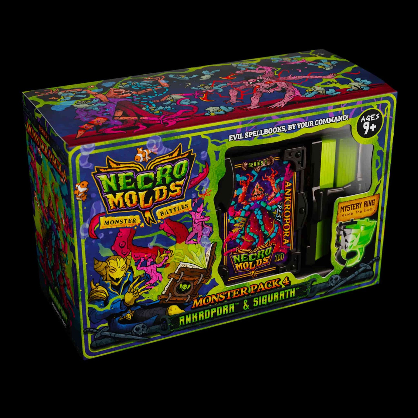 
                  
                    Front of the Necromolds Monster Pack 4 box.
                  
                